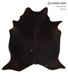 Solid Black Cowhide Rug #A10234
