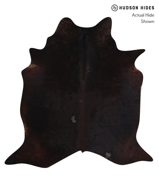 Solid Black Cowhide Rug #A10234