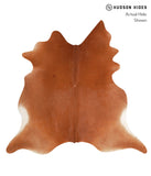 Solid Brown Cowhide Rug #A10319