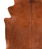 Solid Brown Cowhide Rug #A10433