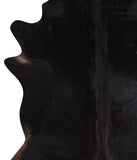 Solid Black Cowhide Rug #A10544