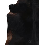 Solid Black Cowhide Rug #A10681