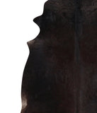 Solid Black Cowhide Rug #A10714