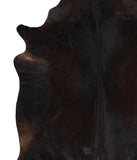 Solid Black Cowhide Rug #A10715