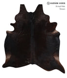 Solid Black Cowhide Rug #A10750