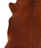 Solid Brown Cowhide Rug #A10765