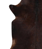 Solid Black Cowhide Rug #A10772
