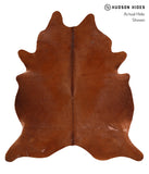 Solid Brown Cowhide Rug #A10815