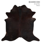 Solid Black Cowhide Rug #A10824