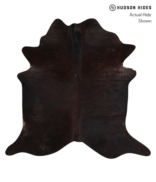 Solid Black Cowhide Rug #A10824