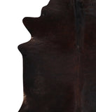Solid Black Cowhide Rug #A10824