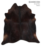 Solid Black Cowhide Rug #A10825
