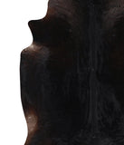 Solid Black Cowhide Rug #A10835