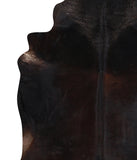 Solid Black Cowhide Rug #A10848