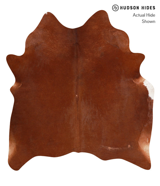 Solid Brown Cowhide Rug #A10852