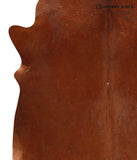 Solid Brown Cowhide Rug #A10852
