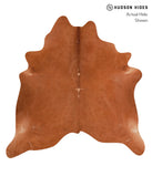 Solid Brown Cowhide Rug #A10859