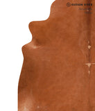 Solid Brown Cowhide Rug #A10859
