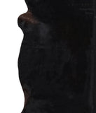 Solid Black Cowhide Rug #A11135