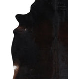 Solid Black Cowhide Rug #A11211