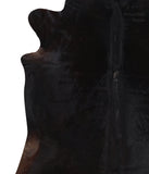 Solid Black Cowhide Rug #A11298