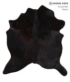 Solid Black Cowhide Rug #A11414