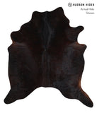 Solid Black Cowhide Rug #A11503