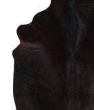 Solid Black Cowhide Rug #A11503