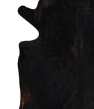 Solid Black Cowhide Rug #A11805