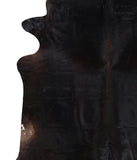 Solid Black Cowhide Rug #A11813