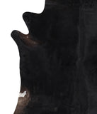Solid Black Cowhide Rug #A11821