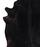 Solid Black Cowhide Rug #A11827