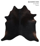 Solid Black Cowhide Rug #A11885