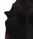 Solid Black Cowhide Rug #A11885