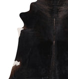 Solid Black Cowhide Rug #A11886