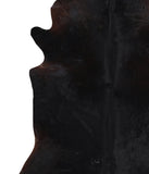 Solid Black Cowhide Rug #A11887