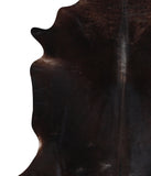 Solid Black Cowhide Rug #A11888