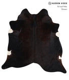 Solid Black Cowhide Rug #A11890