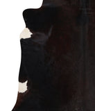 Solid Black Cowhide Rug #A11890