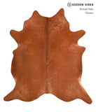 Solid Brown Cowhide Rug #A11987