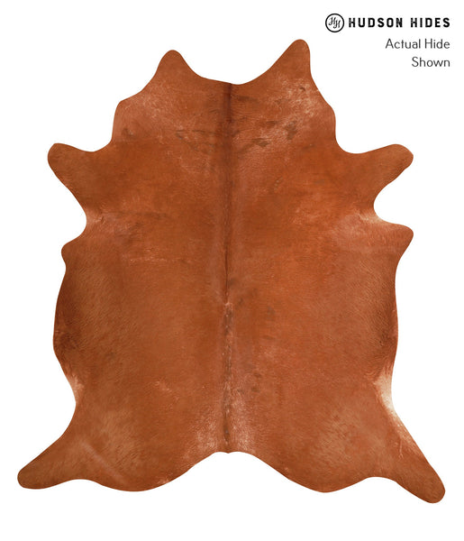 Solid Brown Cowhide Rug #A11987