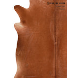 Solid Brown Cowhide Rug #A11999