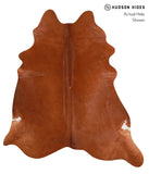 Solid Brown Cowhide Rug #A12019