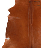 Solid Brown Cowhide Rug #A12019