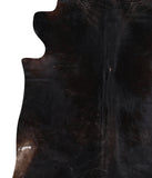 Solid Black Cowhide Rug #A12033