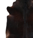 Solid Black Cowhide Rug #A12036