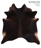 Solid Black Cowhide Rug #A12102
