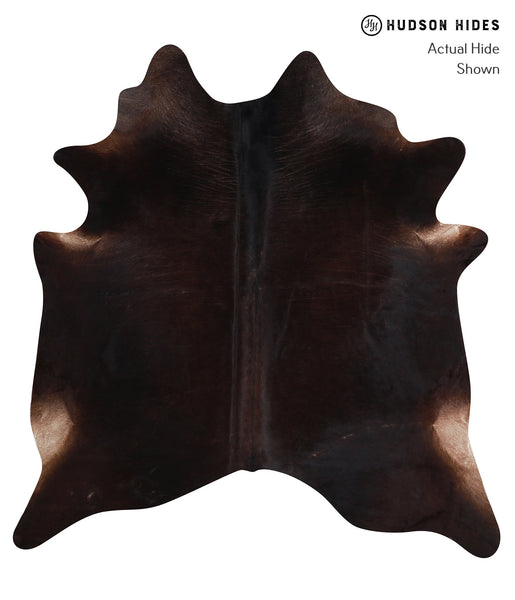 Solid Black Cowhide Rug #A12102