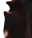 Solid Black Cowhide Rug #A12102
