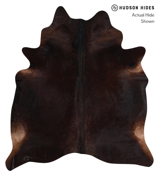 Solid Black Cowhide Rug #A12110